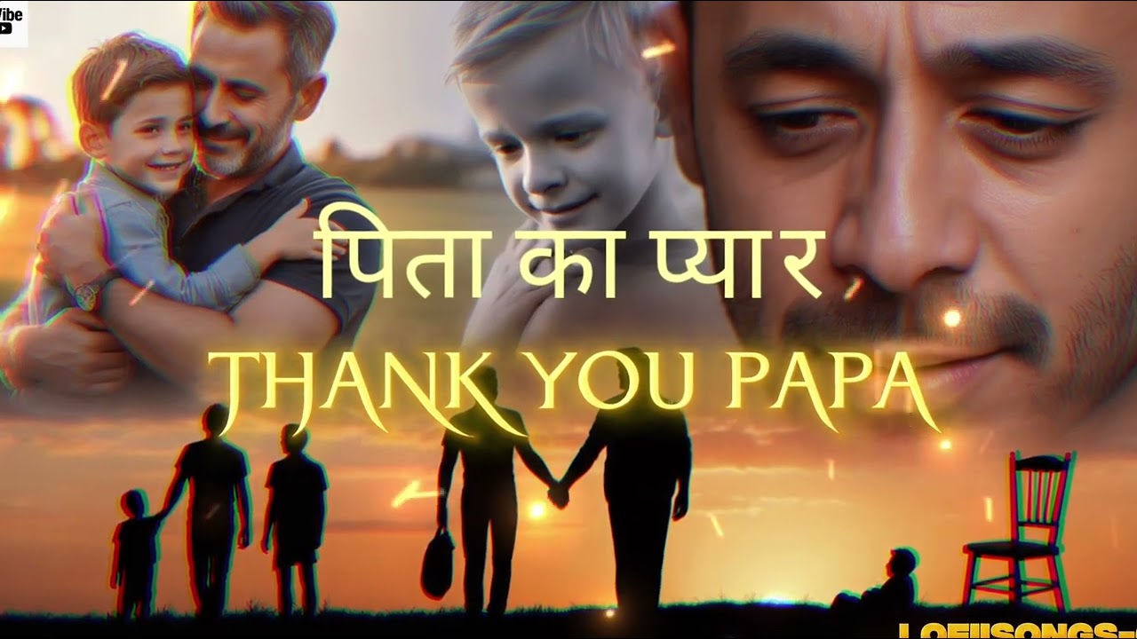 PAPA TU MERA JAHA.||PITA KA PYAAR||THANK YOU FATHER||#father#fathersday#fatherlove#song#music#love 