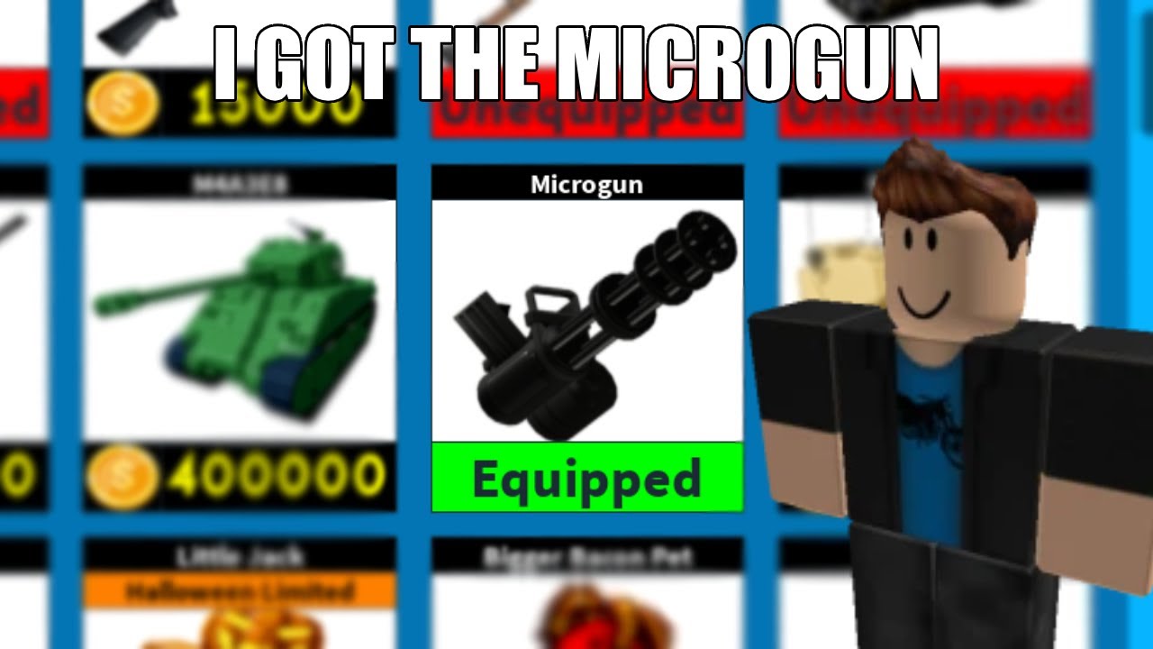 i got le microgun in shoot and eat noobs