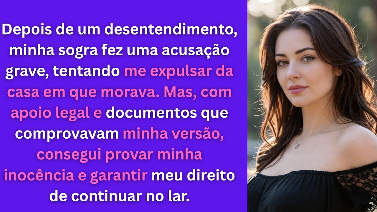 Minha sogra tentou me expulsar de casa com uma acusação grave, mas a lei ficou do meu lado