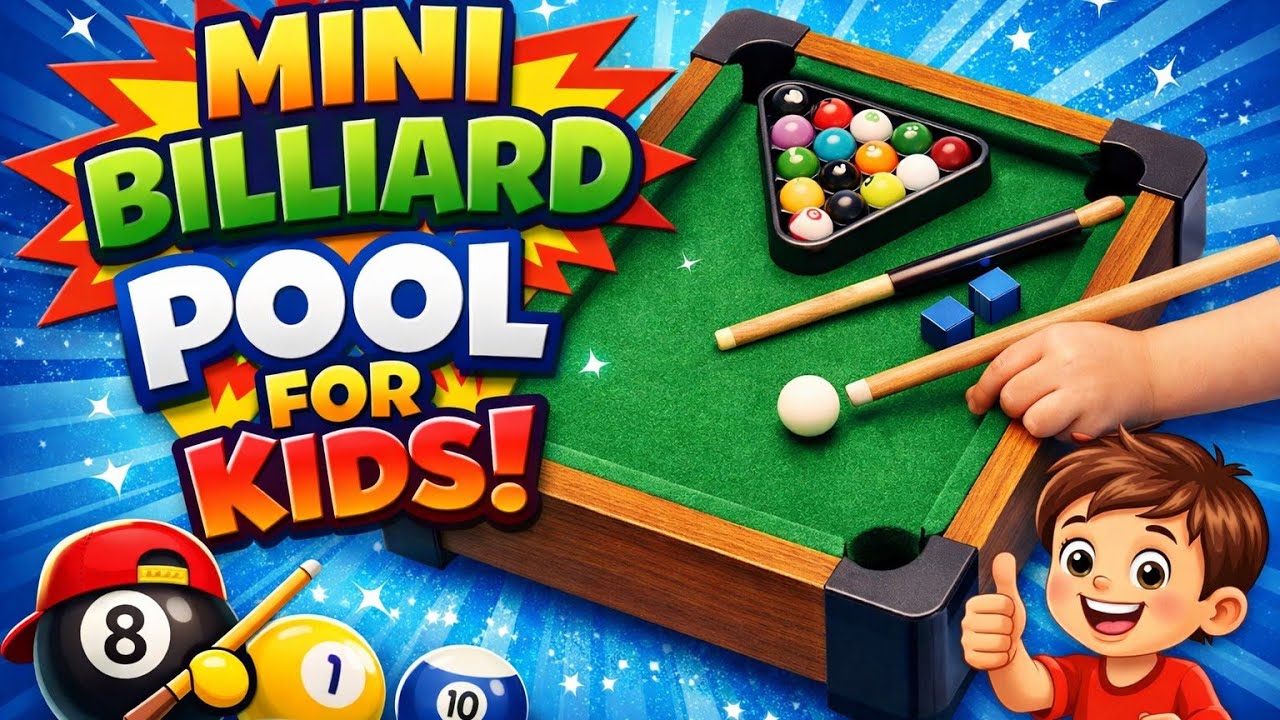 Mini Billiard Pool for Kids 🎱 | Mini Pool Table Toy Review | Unboxing video | Mini pool table 