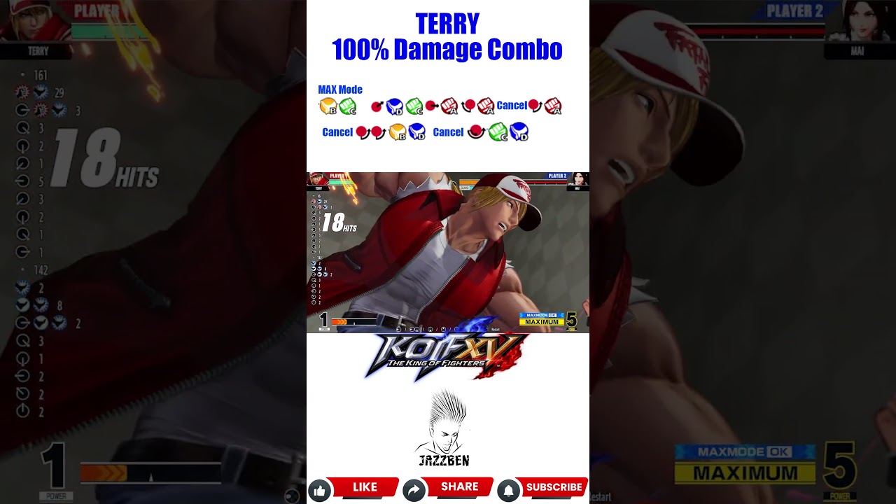 Terry Bogard 100% DEATH COMBO, KOF XV Ultimate Guide(2026) 
