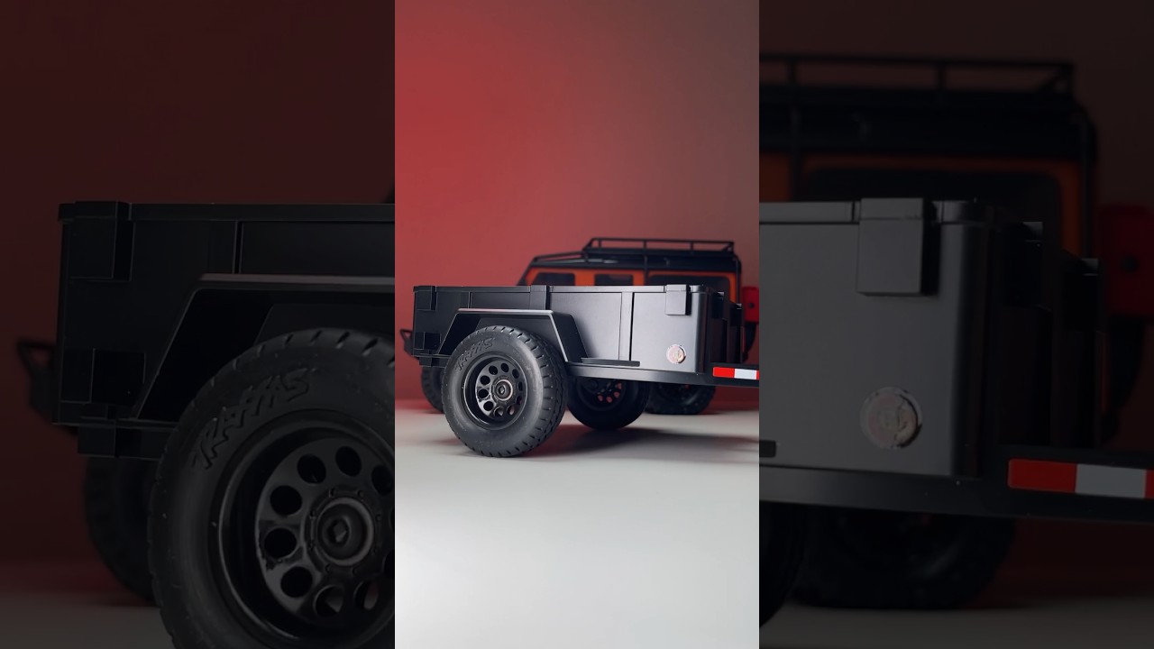 Utility Trailer for TRX4m by TRAXXAS RC Land Rover Defender 1/18 scale 