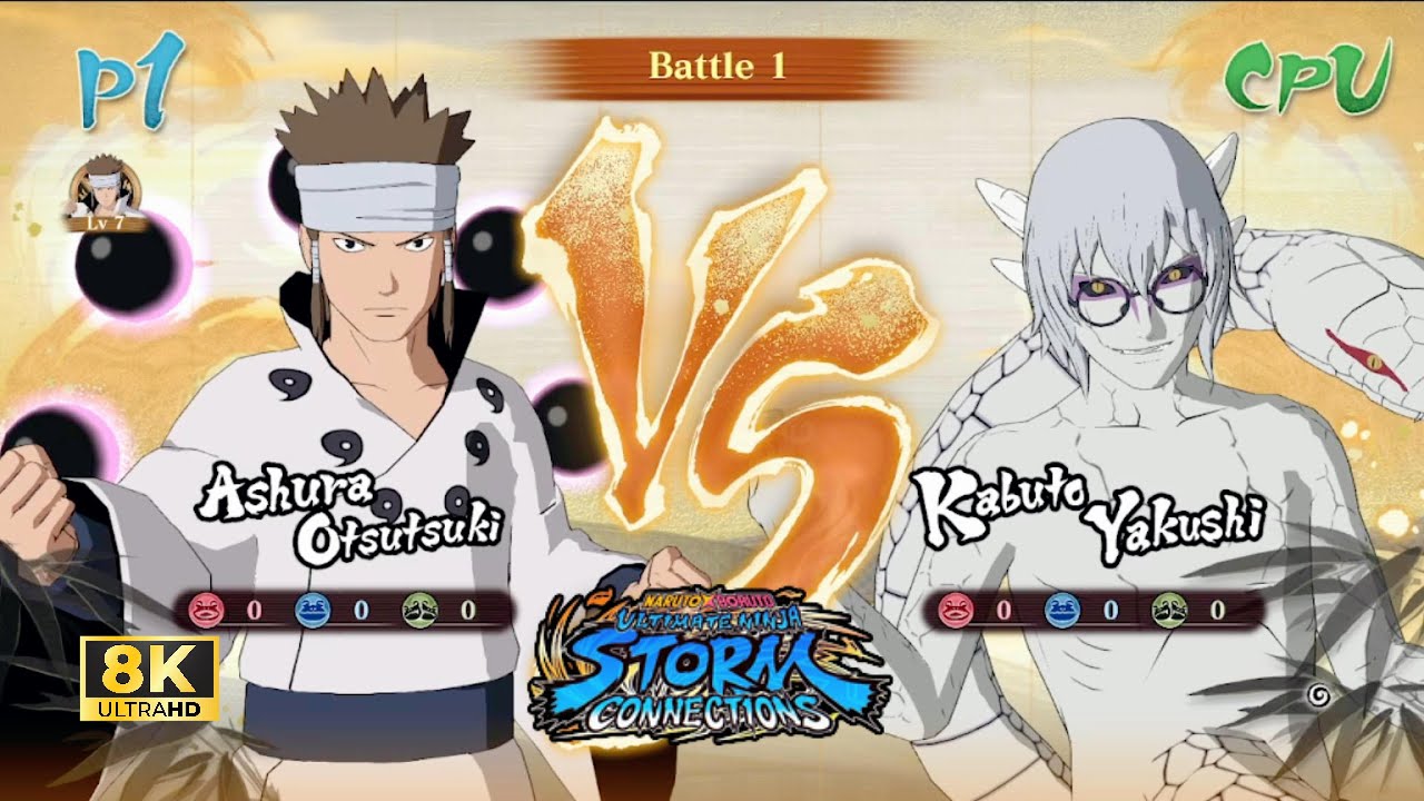 Ашура Оцуцуки vs Кабуто Якуши | СОЕДИНЕНИЯ NARUTO X BORUTO Ninja STORM [8K 60FPS]
