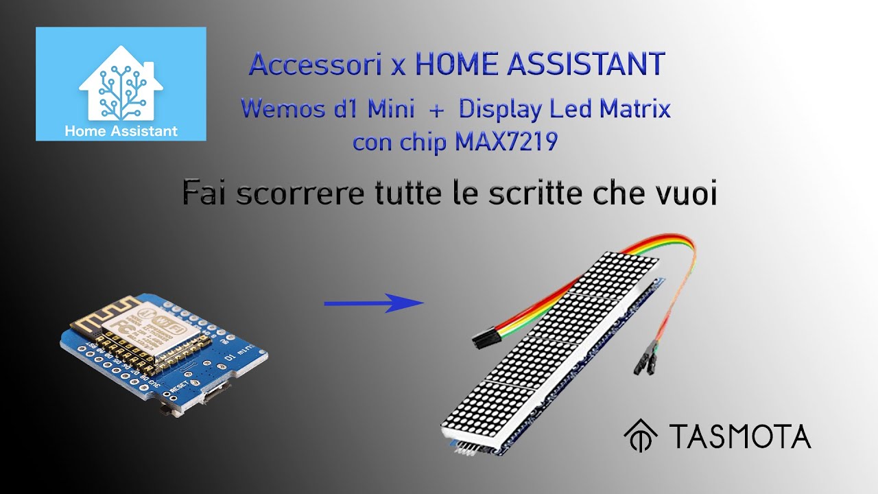Accessori per Home Assistant - Display a matrice di  led Matrix