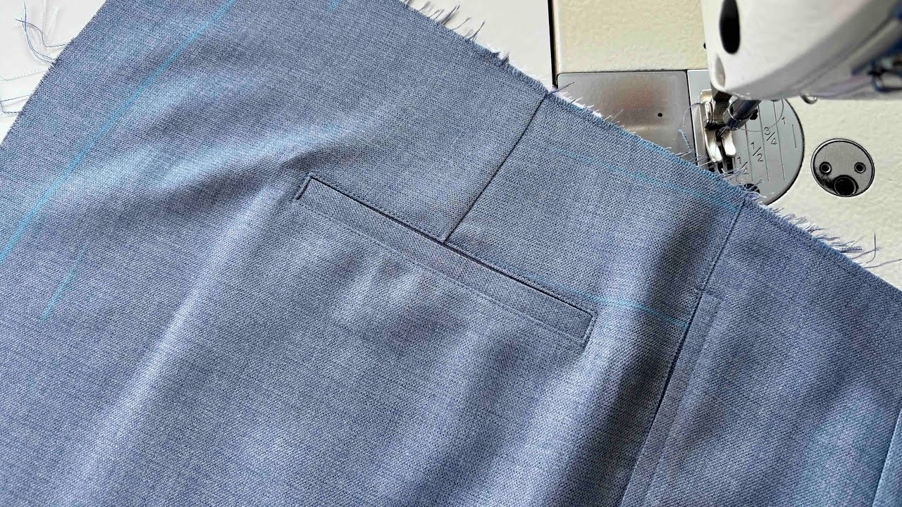 How to Stitch a Pant Back Pocket Like a Pro | Easy Sewing Tutorial