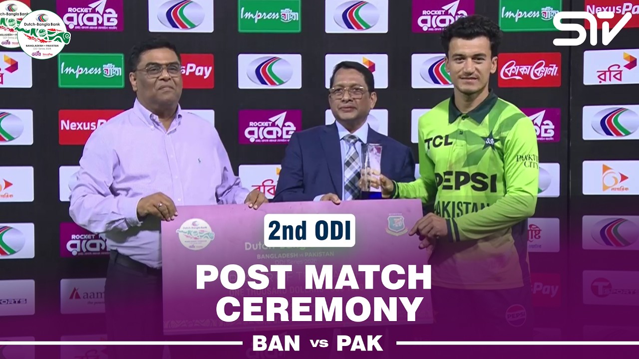 Post Match Ceremony | Bangladesh vs Pakistan | Match 02 | ODI Series 2026 | M9F1J