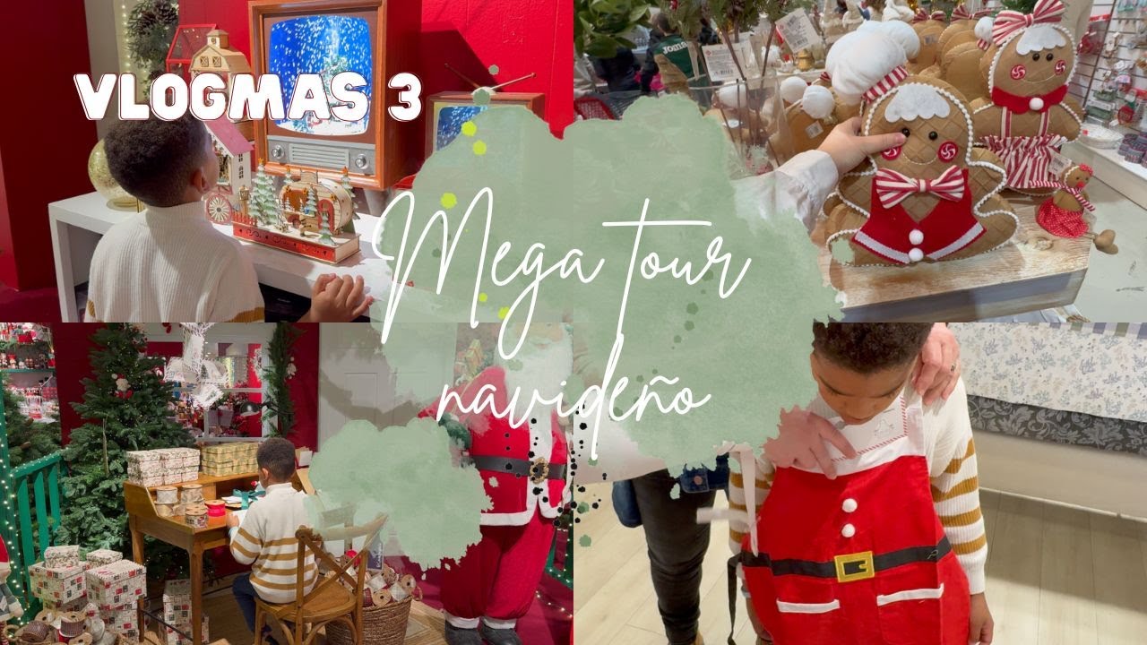 VLOGMAS 3 | MEGA RECORRIDO NAVIDEÑO en familia 🤩🎅🏽🎄🎄🎁🫢