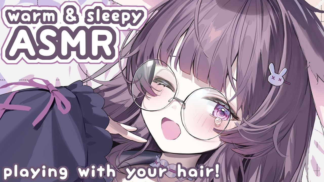 LIVE ASMR 🔴 playing with your hair until you fall asleep!!! let me look after you~ 💜