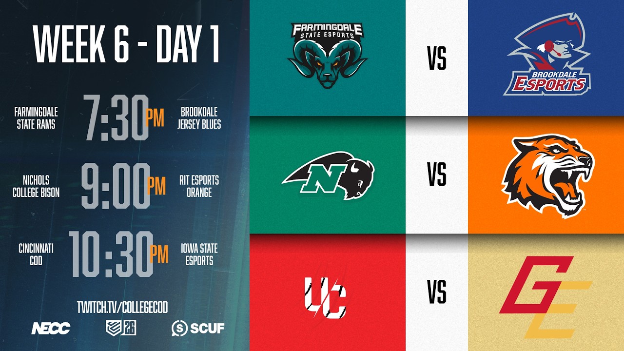 CollegeCoD 2026 | Week 6 | Day 1