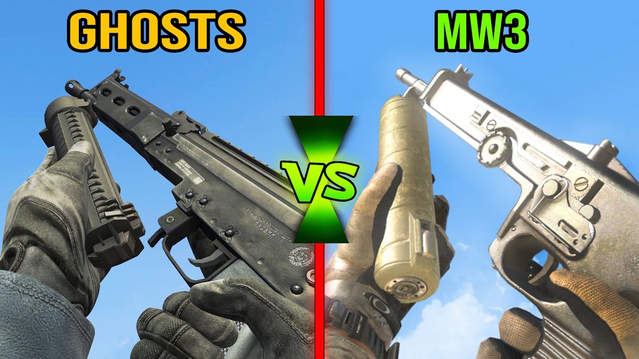 Call of Duty Ghosts vs Modern Warfare 3 - Weapons Comparison
