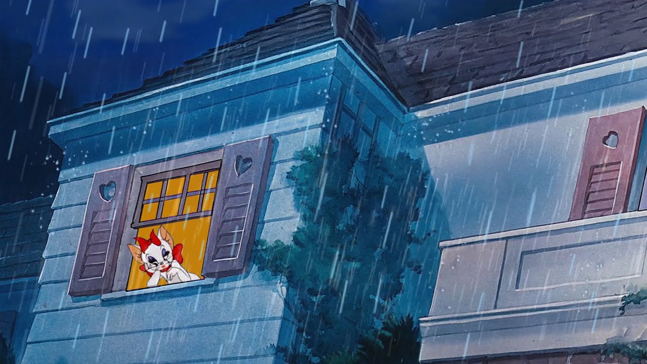1940s oldies music playing in another room and it's raining (no thunder) 11 HOURS ASMR