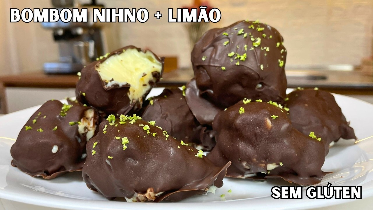 Fizemos BOMBOM DE NINHO COM LIMÃO sem gluten🍋 Receita fácil e Deliciosa!