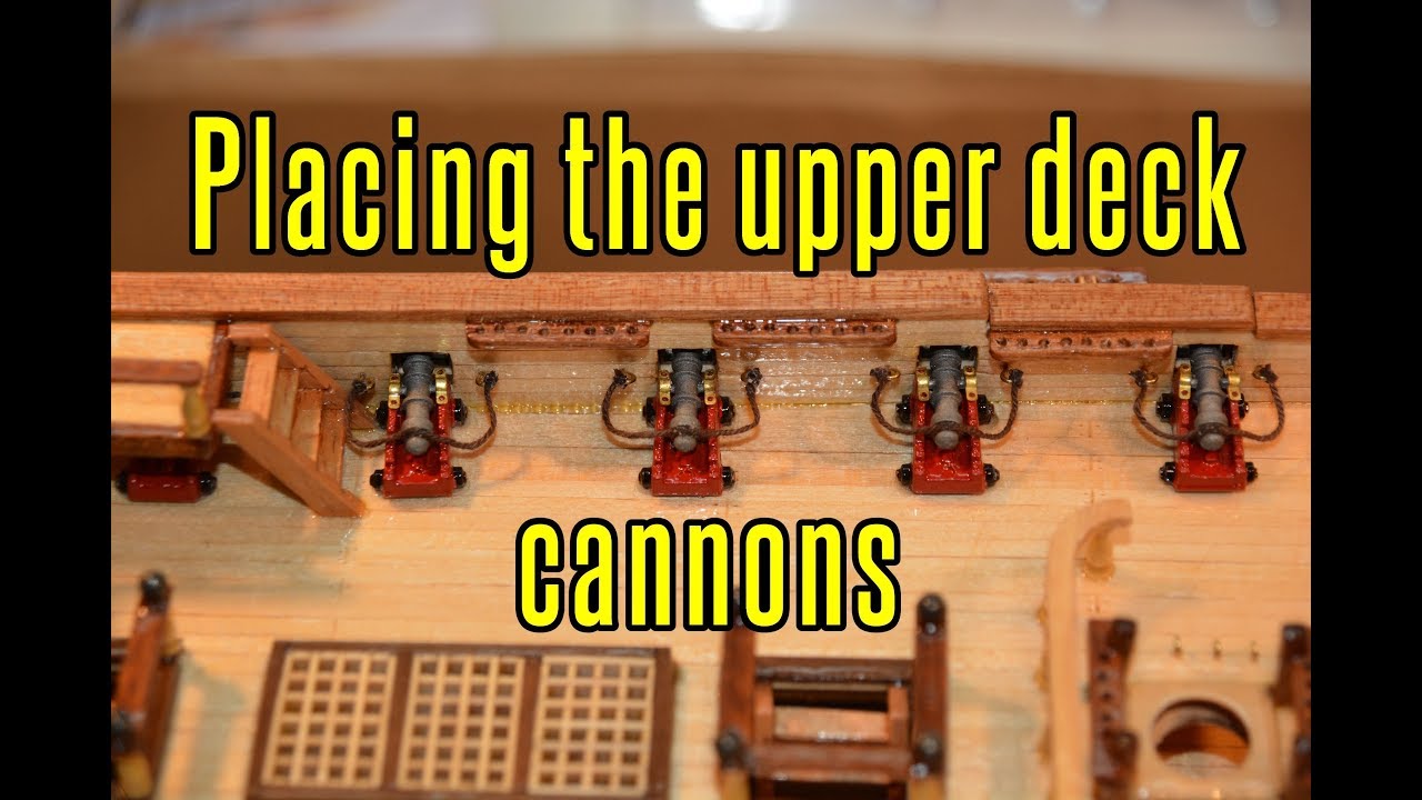 Santisima Trinidad - part 43 Placing The Upper Deck Cannons