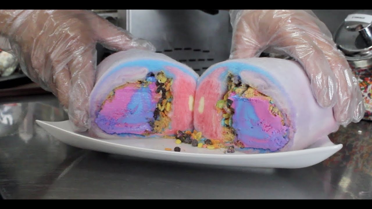 Check out this incredible Cotton Candy Burrito!