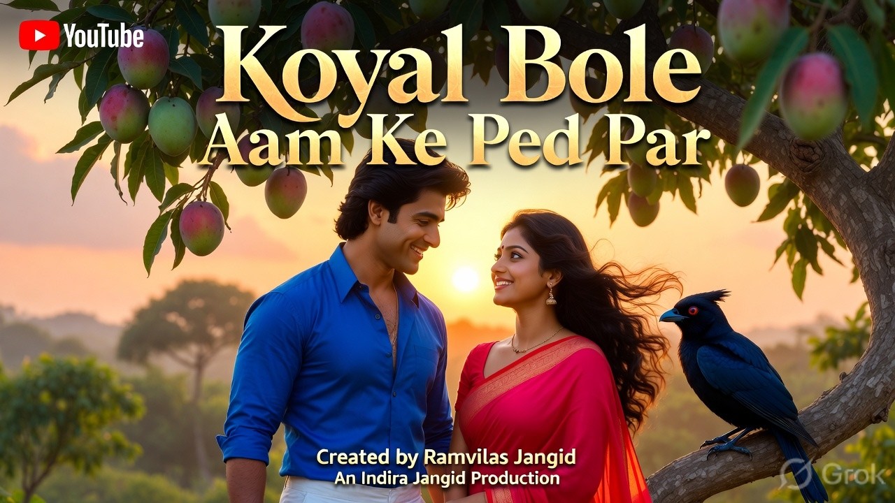 Koyal Bole Aam Ke Ped Par | Romantic Bollywood Song | AI Music Video | Great Love Song | कोयल बोले
