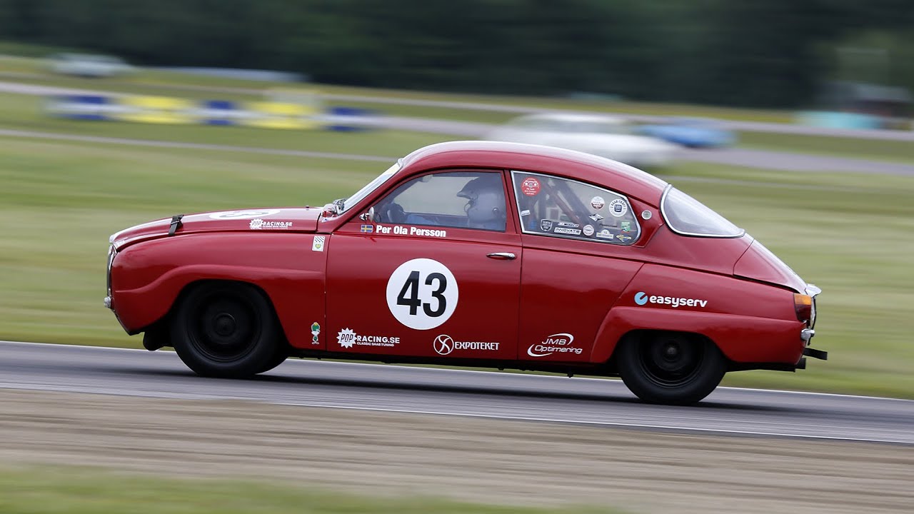 Velodromloppet Historic Grand Prix 2024, Per Ola Persson, 1000-cupen, Saab 2-stroke