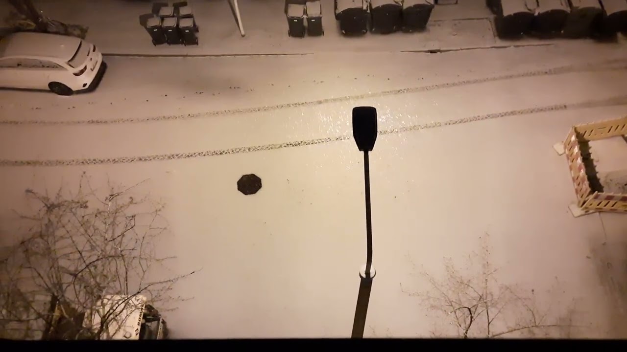 Schön winterlich draußen bei-3°C. 