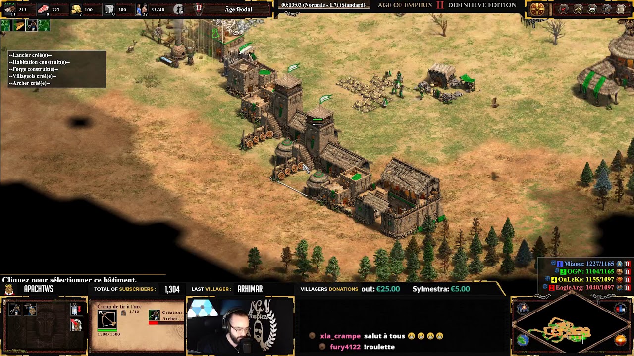 AoE 2: D&eacute;finitive Edition - 2vs2 , MIAOU & OGN , BEST TEAM PLAY EVER
