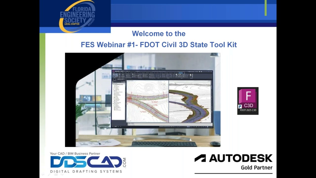 FDOT Civil 3D State Tool Kit Webinar - Part 1 - FES Civil 3D Series