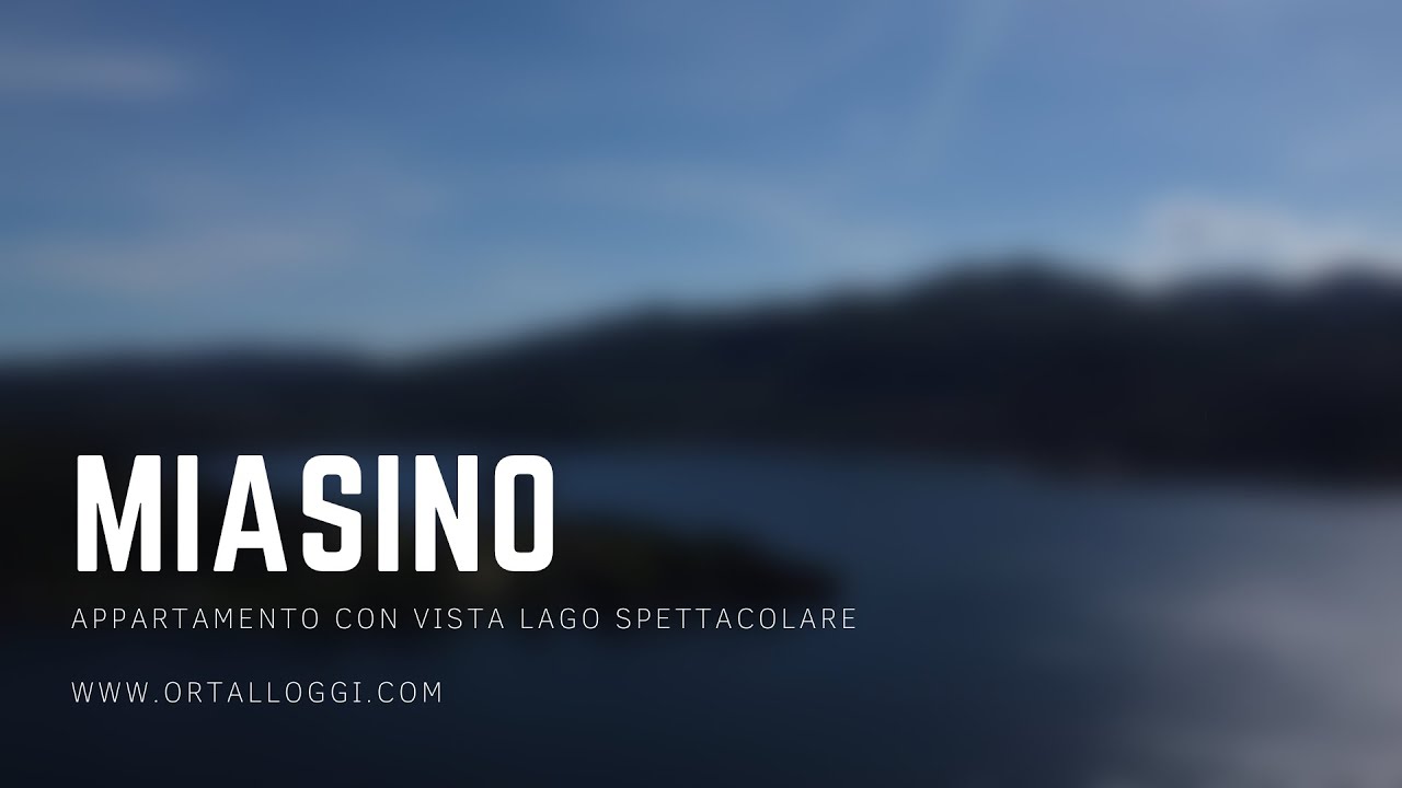 MIASINO Appartamento con la miglior vista lago