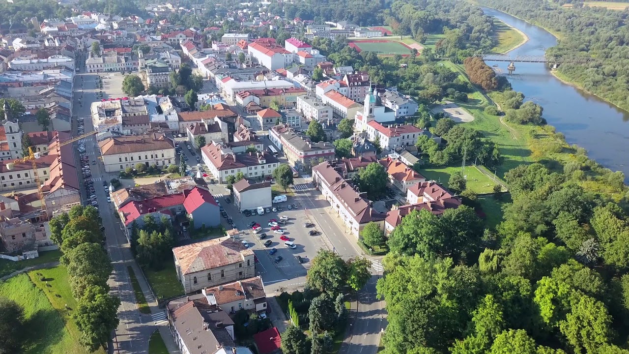 Nowy Sacz from above in 4k