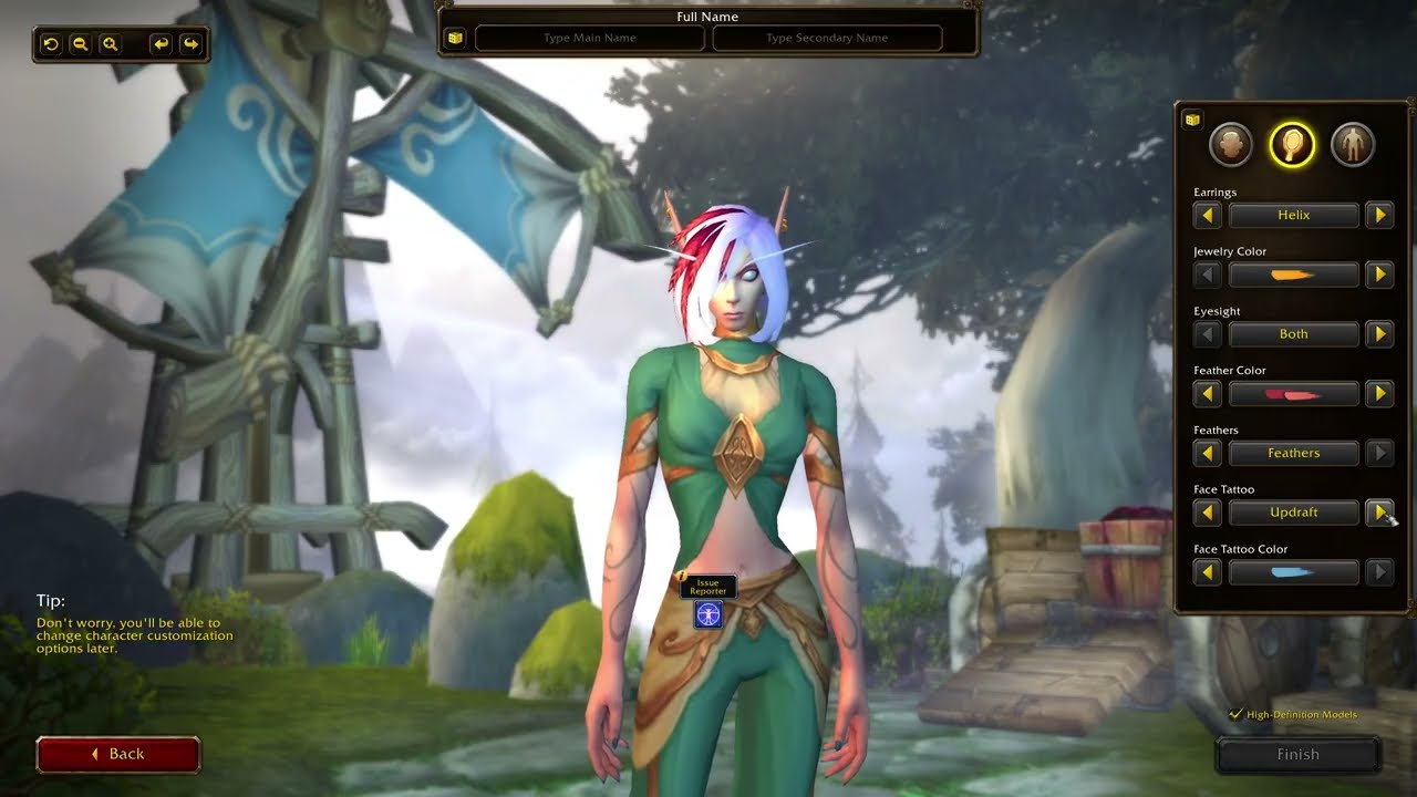 Skyborne Character Creation, WoW Forever Beta