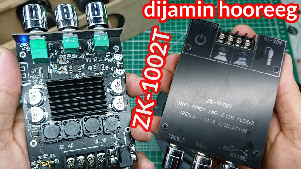ОБЗОР РАСПАКОВКИ И ТЕСТИРОВАНИЯ ZK-1002T Bluetooth-совместимый усилитель HIFI 2.0-канальный 100 В...