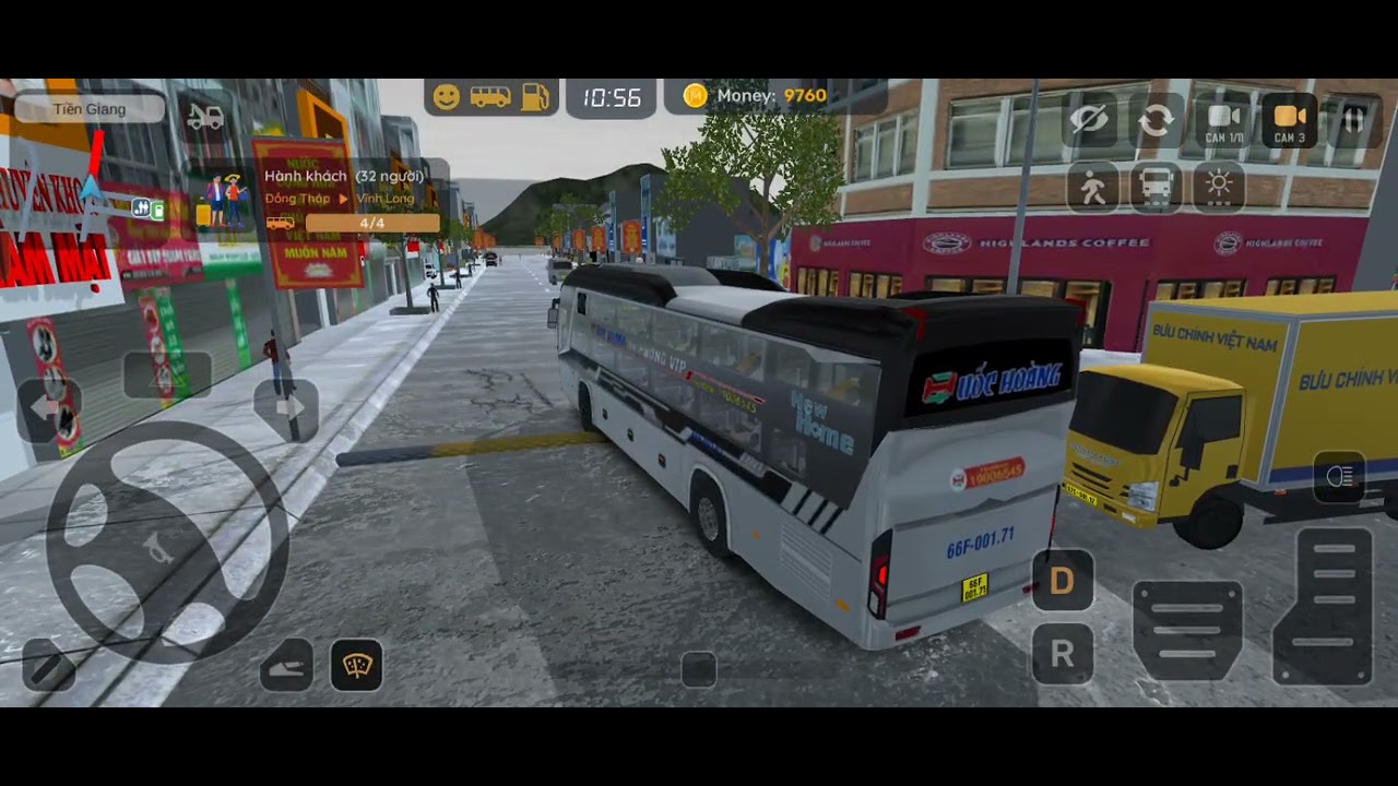 Coach Bus Simulator Vietnam #2: Hành trình từ Đồng Tháp đến Vĩnh Long cùng nhà xe Quốc Hoàng