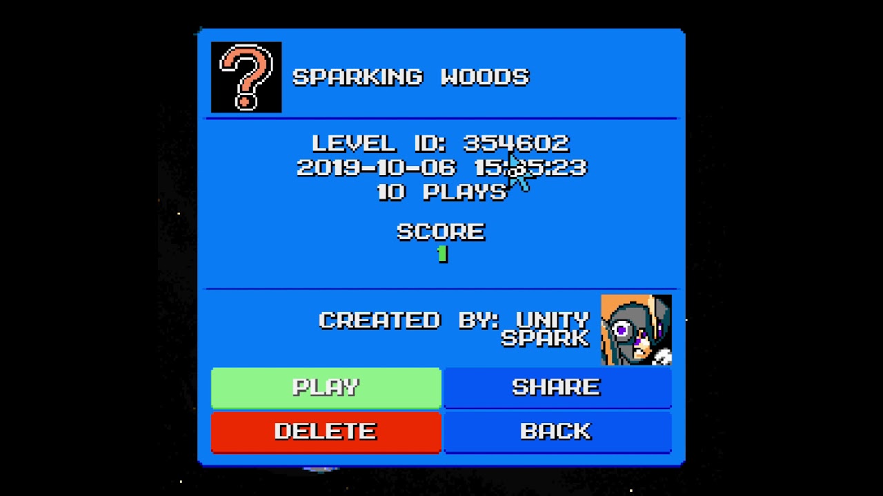 MegaMaker: Sparking Woods level ID
