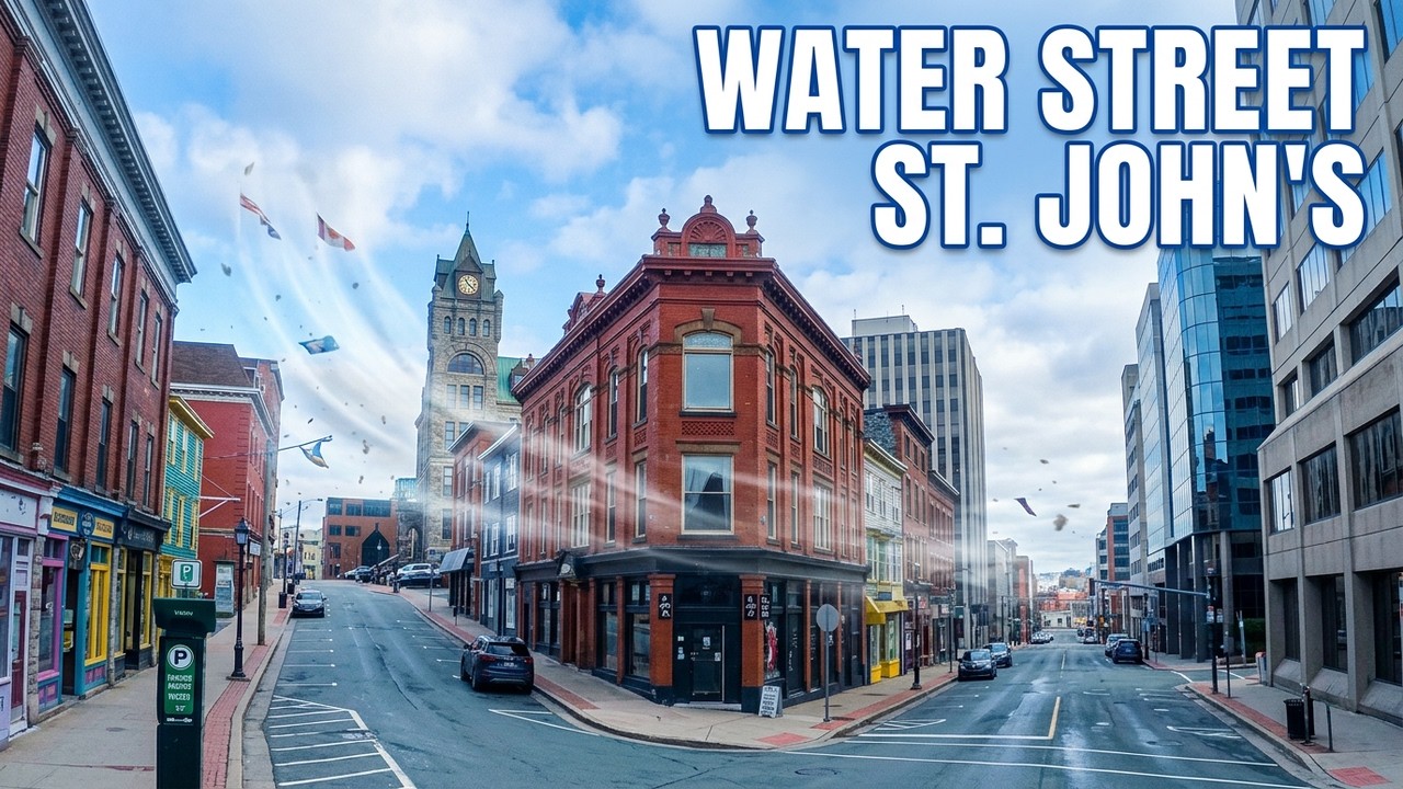 A Chilly Midweek Stroll Down Water Street St John’s | Windy & Quiet at  1°C!