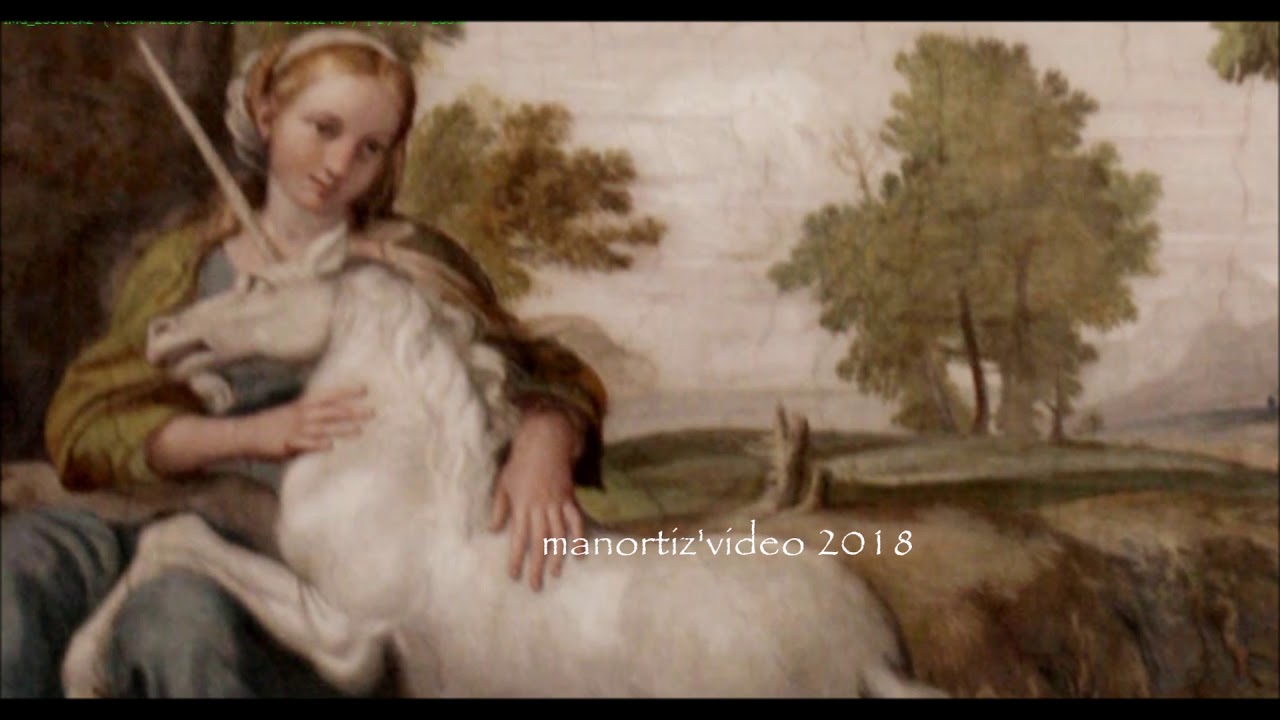 A Virgin with a unicorn, fresco by Domenico Zampieri known as il Domenichino  @manortiz4az