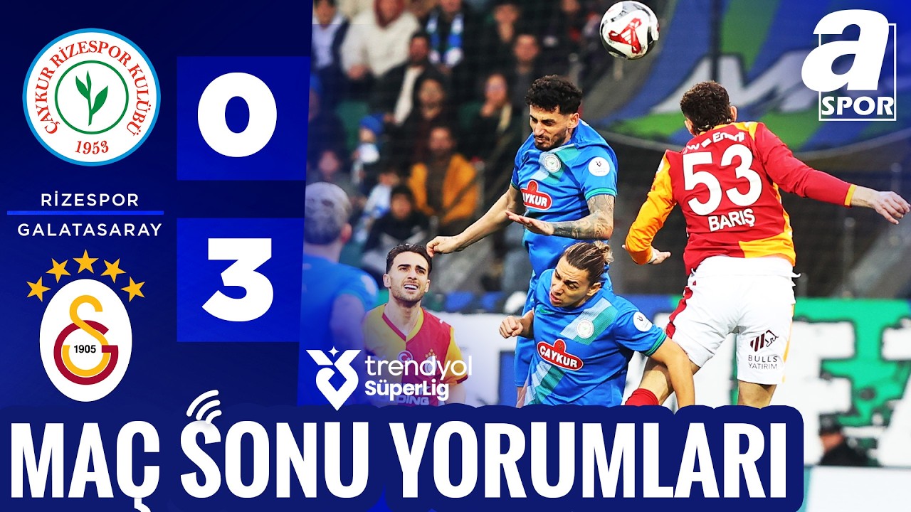 A Spor Canlı Yayın 🔴 Galatasaray 3-1 İstanbulspor | MAÇ SONU YORUMLARI