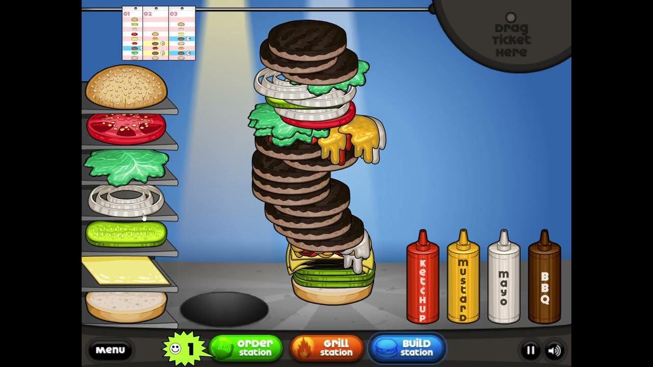 Papa's Burgeria: Unlocking Papa Louie...