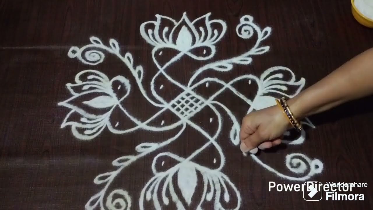 Easy Simple Rangoli 