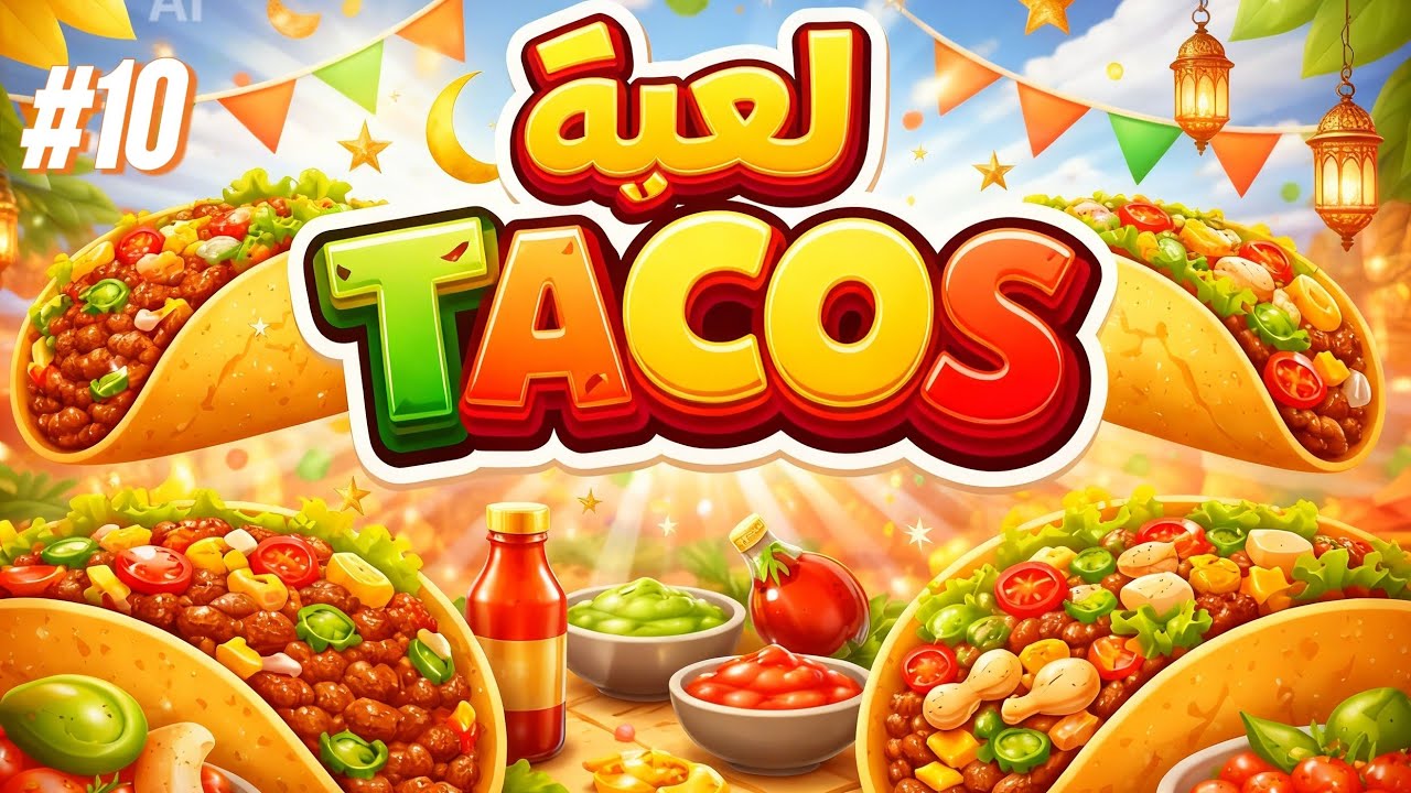 اليوم 10 من تحدي 30يوم 30 لعبة مختلفة/لعبة صنع tacos 🌮🌯🌮/لعبة مجنونة