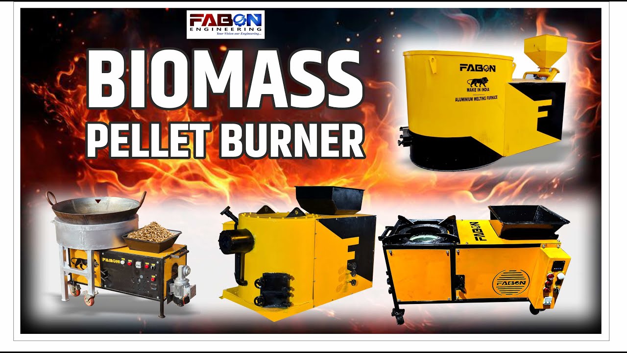 Biomass Pellet Burner / Stove / Horizontal Fire Burner / Industrial Front Fire #pellet_burner