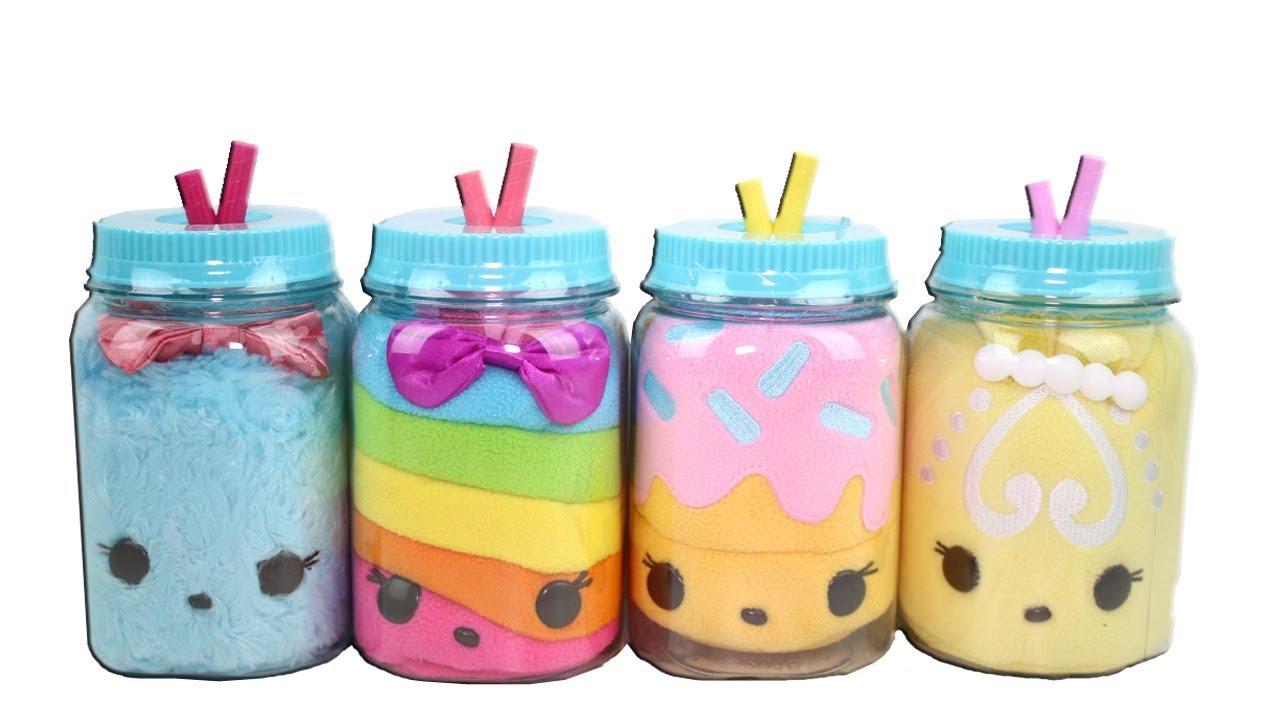 Num Noms Surprise in a Jar Plush Unboxing Toy Review Full Set