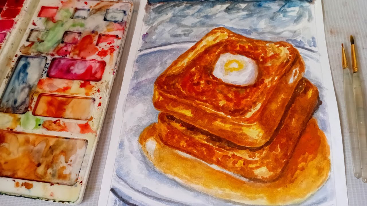Paint with Me || Food Art, Cozy Vibe [French Toasts] 