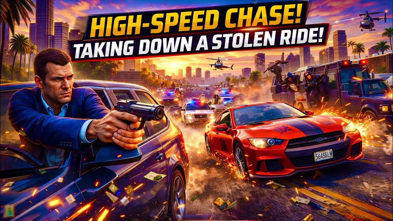 GTA 5 Story Mode – High-Speed Police Chase Goes Insane! | Michael & Trevor (PS5)