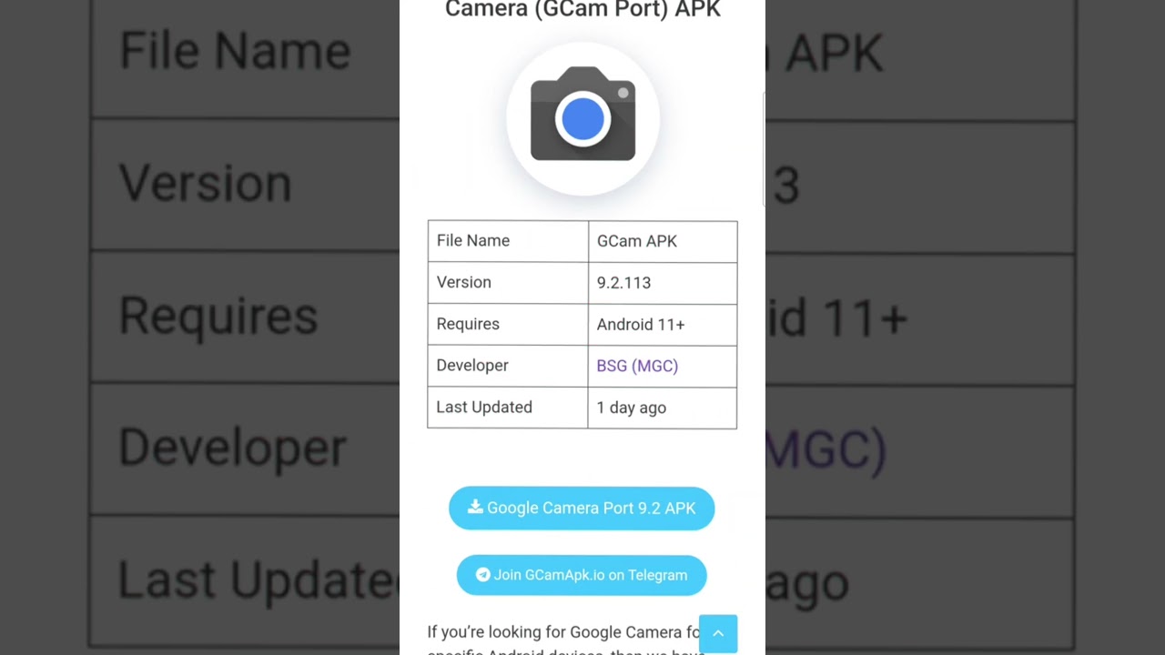 Get Latest GCam APK (Google Camera) for All Android Phones  | #shorts #gcam #gcamlmc