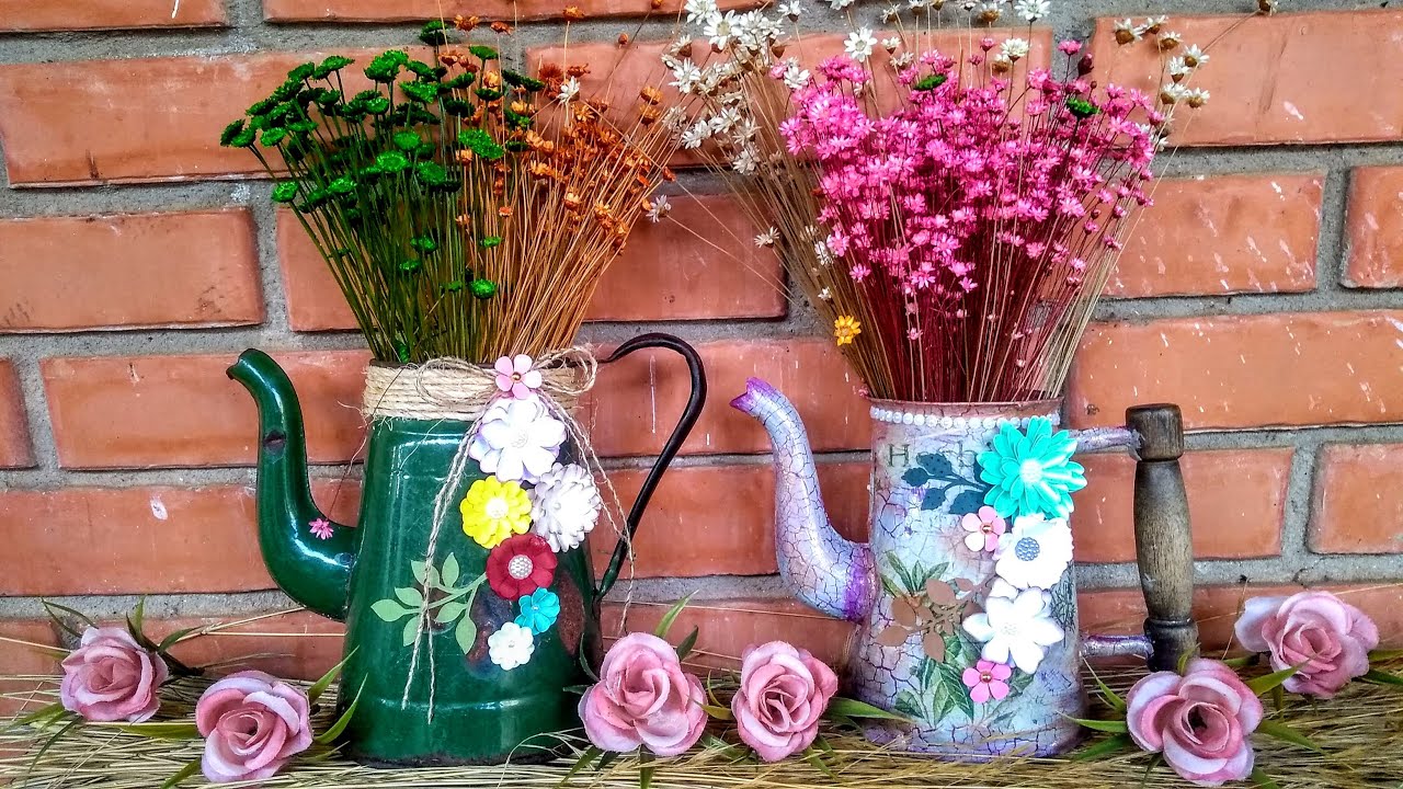 Decorando Bule Velho - Reciclagem - Lixo ao Luxo - Diy