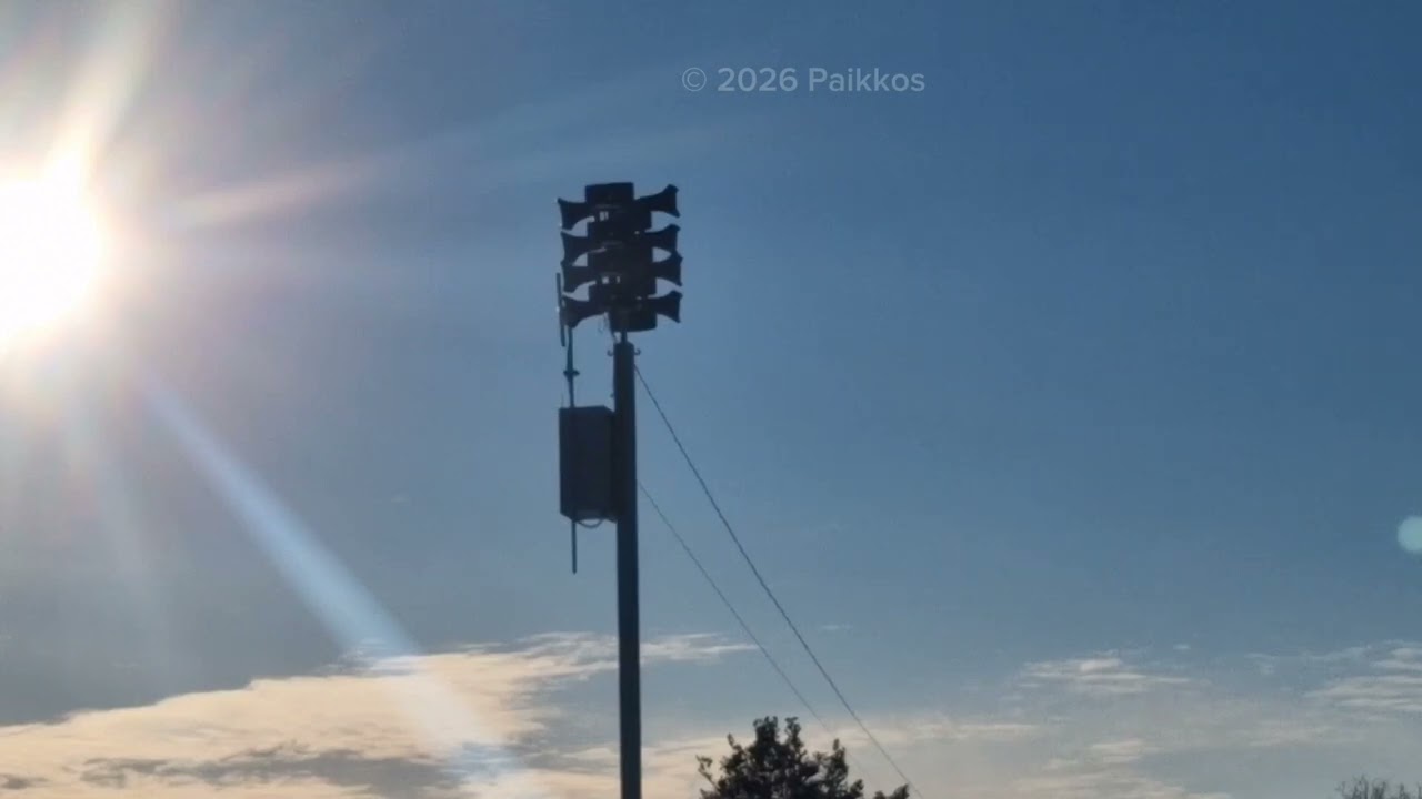 Teho-Ulvo D1200 Siren Test in Kotka,Finland 