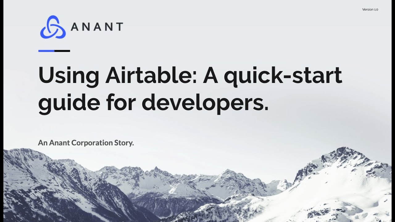 Using Airtable: A Quick-Start Guide for Developers