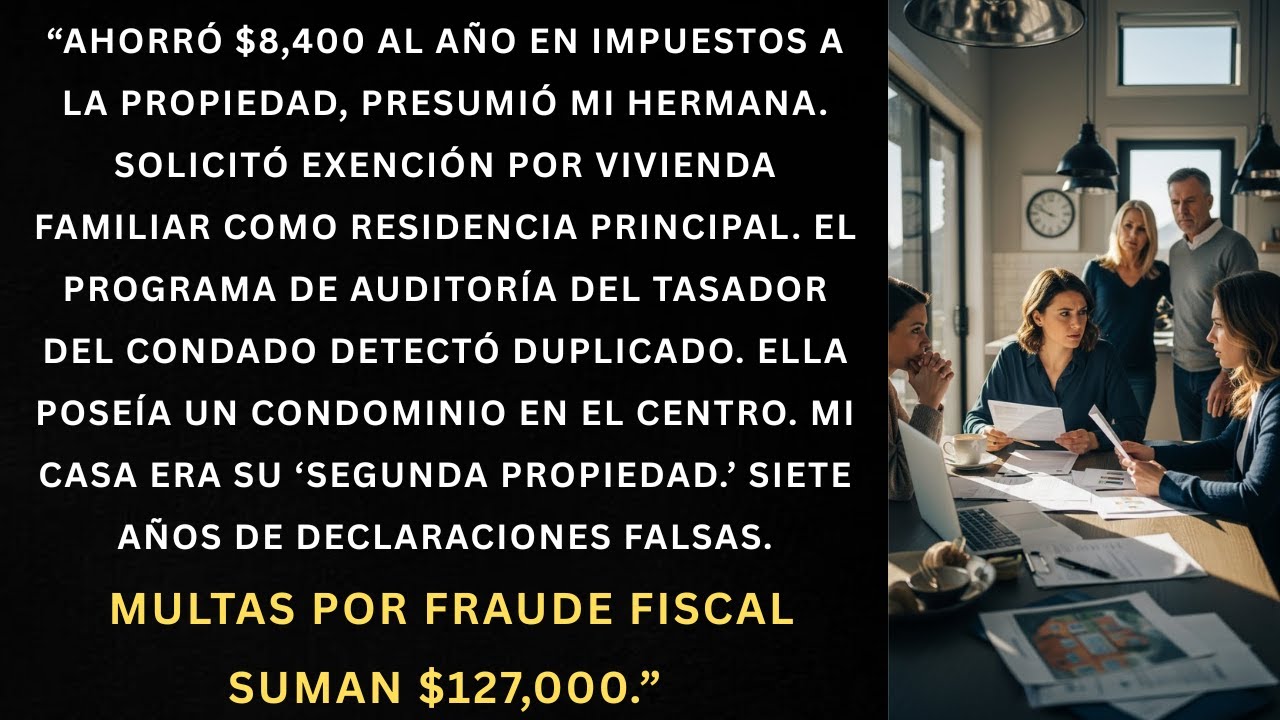 “Mi hermana reclamó la exención por vivienda familiar en mi casa — El tasador notó dos direcciones”