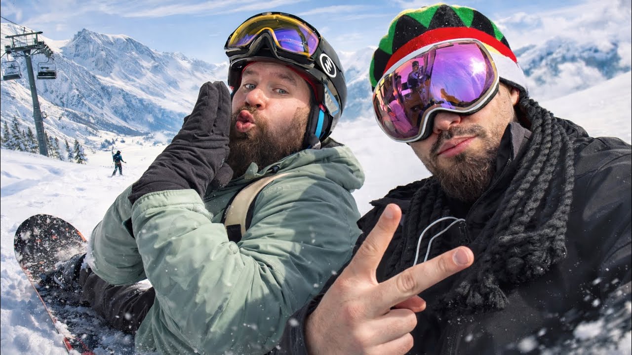 SNOWBORD DANS LE PLUS GRAND DOMAINE SKIABLE D'EUROPE (Vlog)