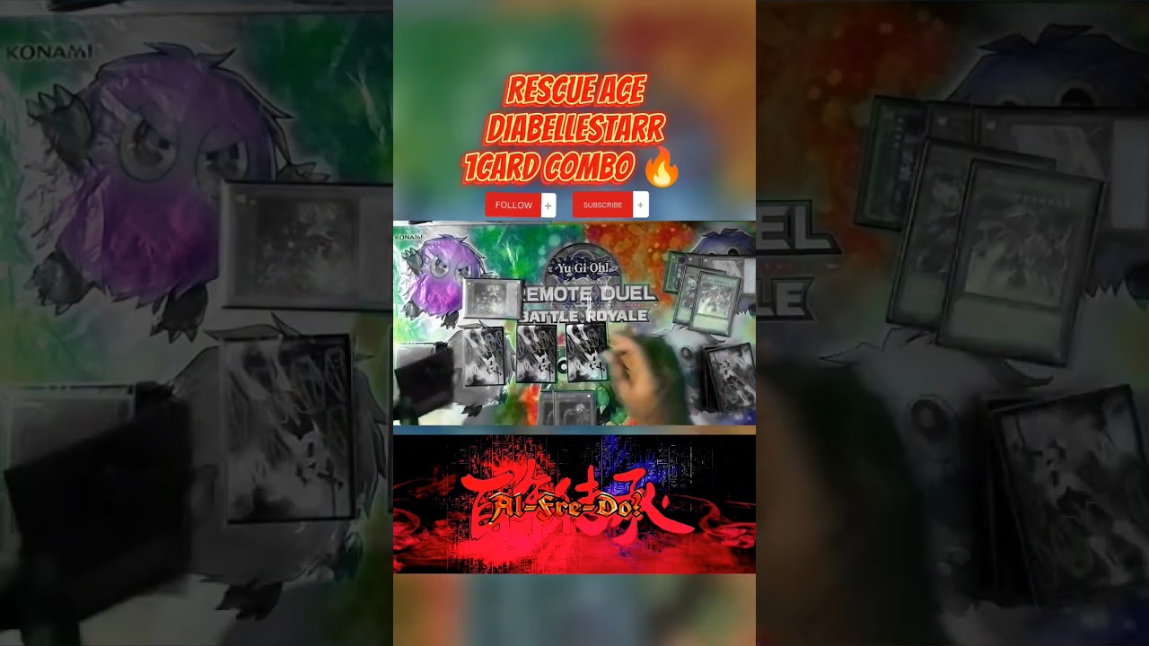 Yugioh OCG Rescue ace diabellestarr 1card combo with auroradon 🔥#Yugioh  #YugiohOCG #Alfreduelist
