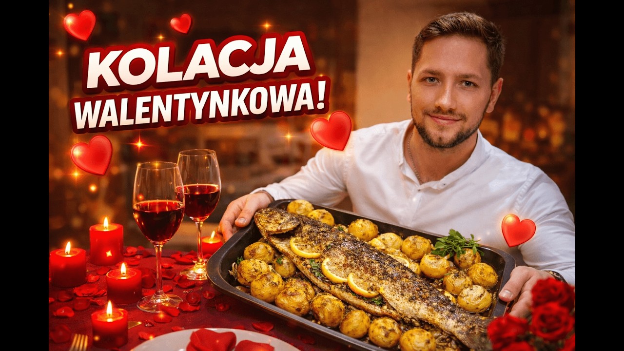 Pstrąg pieczony na Walentynki - kolacja, która zrobi wrażenie!!
