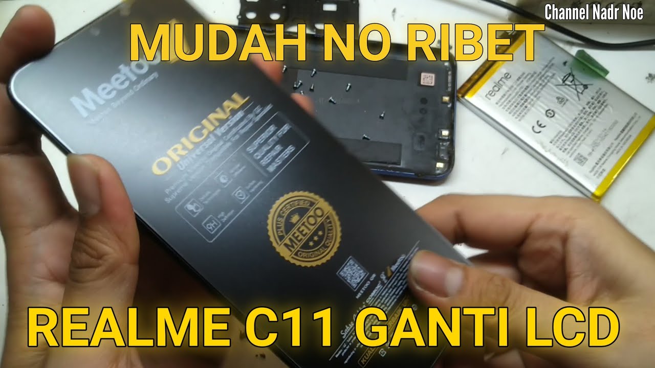 CARA GANTI LCD REALME C11 || CARA BONGKAR REALME C11