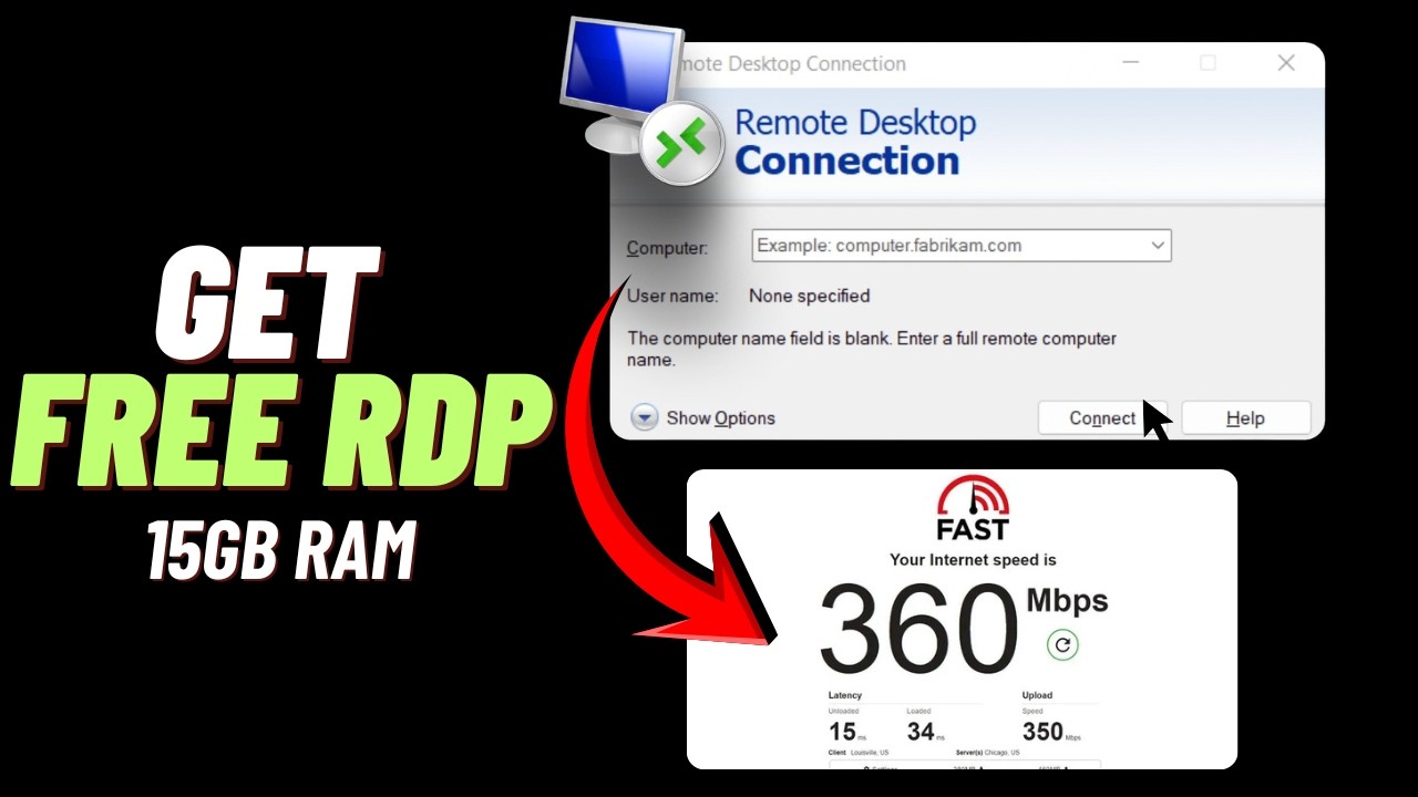 Get FREE 15GB RAM RDP in 2026 | High Speed Internet