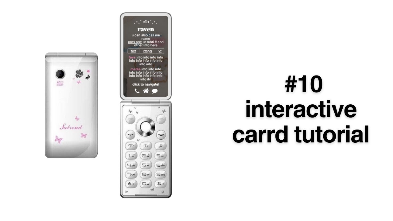 interactive carrd tutorial #10